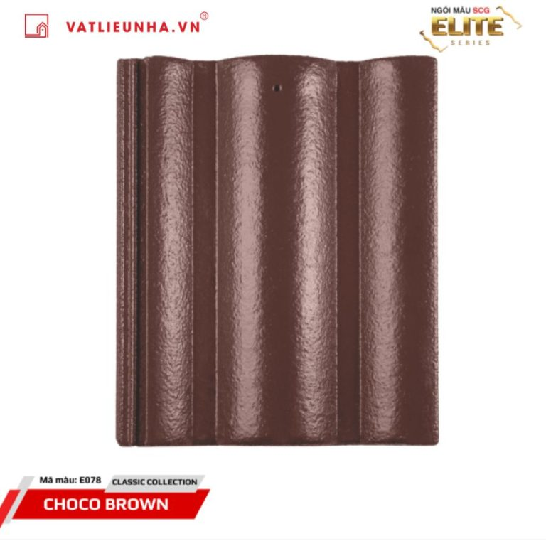 Ngói Thái SCG Elite Series Dạng Sóng Classic-Nâu Socola